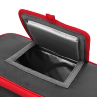 INSULATION BAG large schwarz/rot