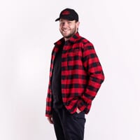JAWA pánská košile schwarz-rot
