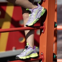 JUNIOR TRAINING children's sports shoes lilac/lemon