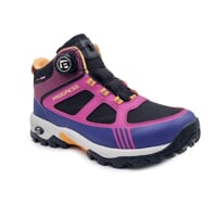 JUNIOR TREK MID WP wasserdichte Winterkinderschuhe Schwarz/Himbeere/navy