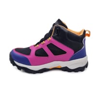 JUNIOR TREK MID WP wasserdichte Winterkinderschuhe Schwarz/Himbeere/navy
