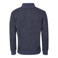 LOFOTEN men's sweater with short zipper navy melange