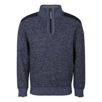 LOFOTEN men's sweater with short zipper navy melange