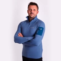 LOGAN 23PR mens zip neck pullover china blue