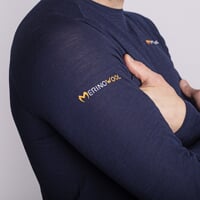 MA NDR 125 Langarm-Merinoshirt für Herren blackened blue