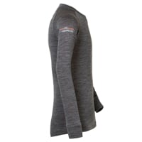 MB TDRD kid's functional long-sleeved T-shirt grey melange/petroleum