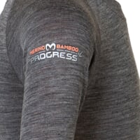 MB TDRD kid's functional long-sleeved T-shirt grey melange/petroleum