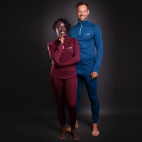 MB TRZ men's functional long-sleeved T-shirt petroleum/Lt.blue