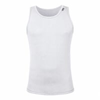 MS NBR mens baselayer singlet white