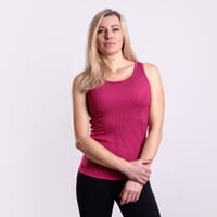 MS NBRZ ladies baselayer singlet wine red/pink
