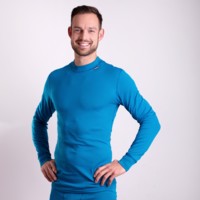 MS NDR mens baselayer long sleeve T-shirt black