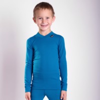 MS NDRD kids baselayer long sleeve T-shirt blue