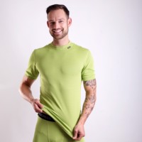 MS NKR mens baselayer short sleeve T-shirt black