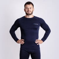 MT TDR 250 men's long-sleeved merino T-shirt blackened blue