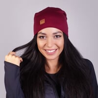 MW FREEBEANIE merino beanie plum melange