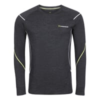 MW NDR 170 mens merino long sleeve T-shirt black melange