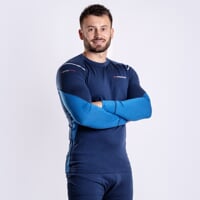 MW NDR 170 mens merino long sleeve T-shirt black melange