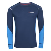 MW NDR 170 mens merino long sleeve T-shirt black melange