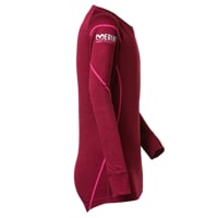 MW NDRD kids merino T-shirt plum melange