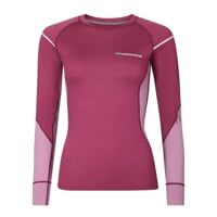 MW NDRZ 170 womens merino long sleeve T-shirt red violet/orchid