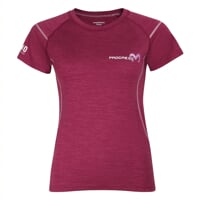 MW NKRZ das Damen Merino Funktions-T-Shirt burgundrot melange
