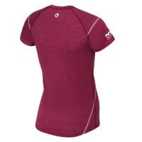 MW NKRZ das Damen Merino Funktions-T-Shirt burgundrot melange
