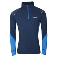 MW NRZ 170 mens zip neck merino T-shirt navy/blue