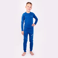 MW SDND kids merino tights blue melange