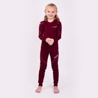 MW SDND kids merino tights plum melange