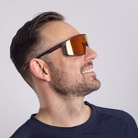 NITRO RED-R BLK/RED CASE sports sunglasses with polarized lenses matt black/red
