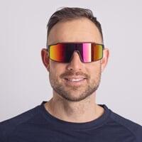 NITRO RED-R BLK/RED CASE sports sunglasses with polarized lenses matt black/red