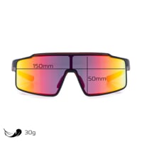 NITRO RED-R BLK/RED CASE sunglasses with polarized lenses matt black/red