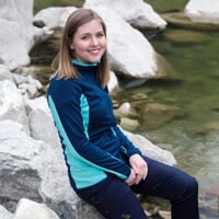 ODDA dámská funkční sportovní mikina bílá/vínová