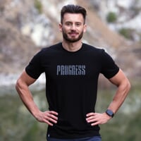 OS BARBAR "ARMY" mens bamboo T-shirt black
