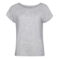 PAPAROA Merino-Kurzarmshirt für Damen grau melange