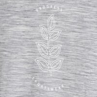 PAPAROA Merino-Kurzarmshirt für Damen grau melange