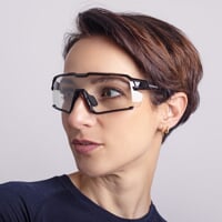 PULSAR PHC BLK CASE sports glasses with photochromic lenses shiny black