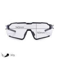 PULSAR PHC BLK CASE glasses with photochromic lenses shiny black