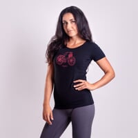 SASA "CITYBIKE" das Damen-T-Shirt aus Bambus schwarz