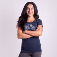 SASA "CITYBIKE" das Damen-T-Shirt aus Bambus dk.blau