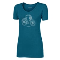 SASA "CITYBIKE" das Damen-T-Shirt aus Bambus petroleum