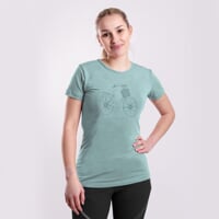 SASA "CITYBIKE" das Damen-T-Shirt aus Bambus blaugrün