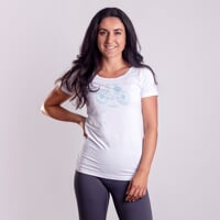 SASA "CITYBIKE" das Damen-T-Shirt aus Bambus weiß