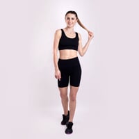 Set NOVA TOP sportovní podprsenka + NOVA SHORTS krátké legíny černá