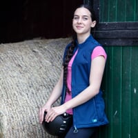 SHAGGA LADY women's riding hybrid vest navy