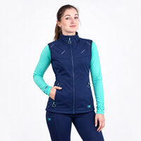 SHAGGA LADY women's riding hybrid vest navy