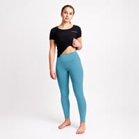 SILVIA die einfachen Damenleggings blaugrün