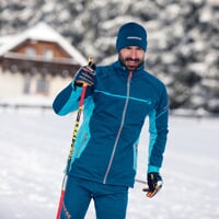 SNOWBULL JKT die Herren-Softshell-Jacke petrol blau