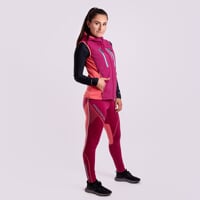 SNOWCAT die elastischen Damen-Winterhosen burgunderrot