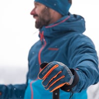SNOWSPORT GLOVES die isolierten Winter-Langlaufhandschuhe navy/curry